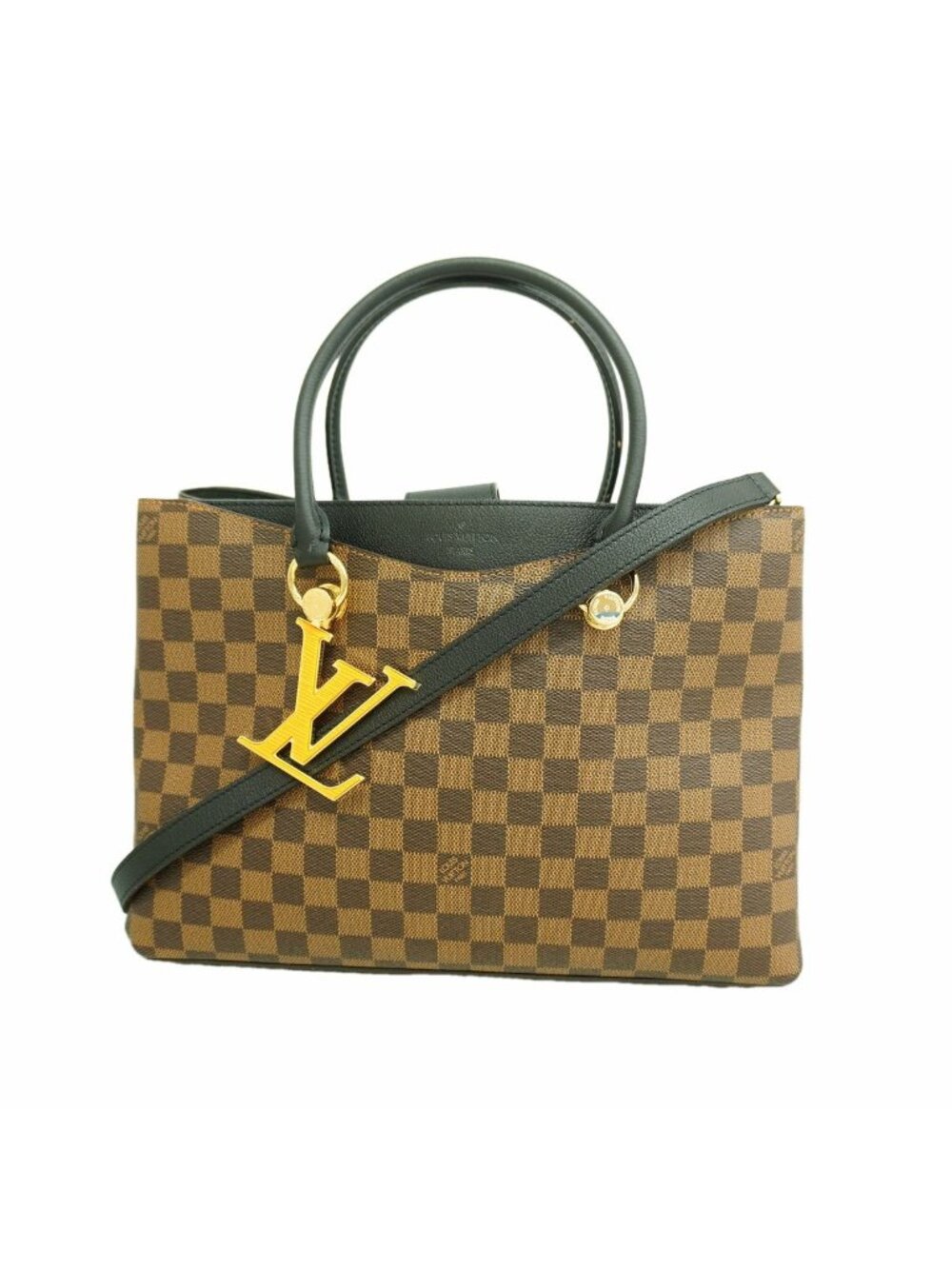 Louis Vuitton Tote Bag Damier LV Riverside Ebene Noir 2-Way